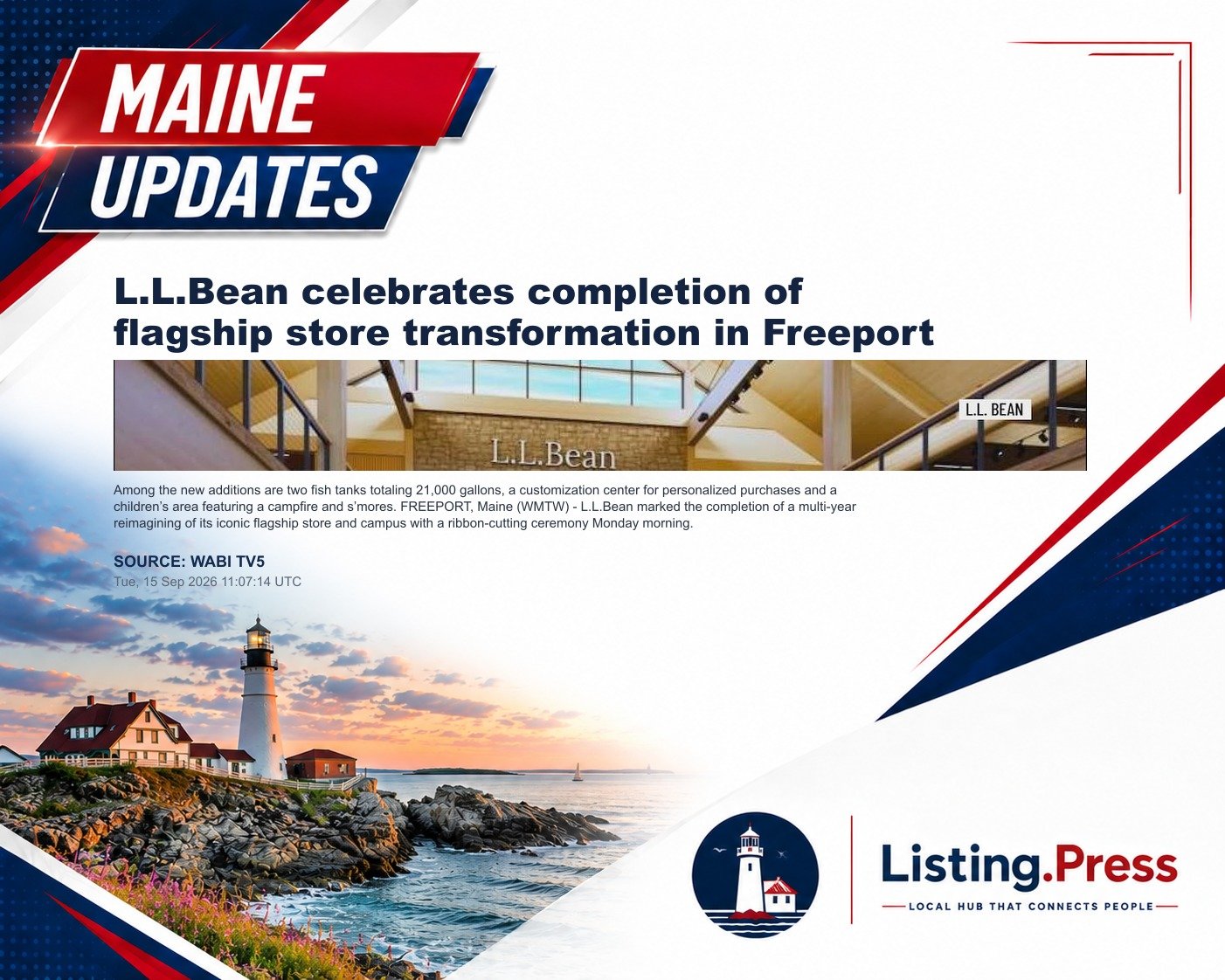 L.L.Bean celebrates completion of flagship store transformation in Freeport