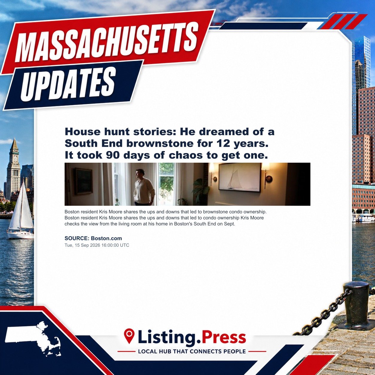 House hunt stories: He dreamed of a South End brownstone for 12 years. It took 90 days of chaos to get one.