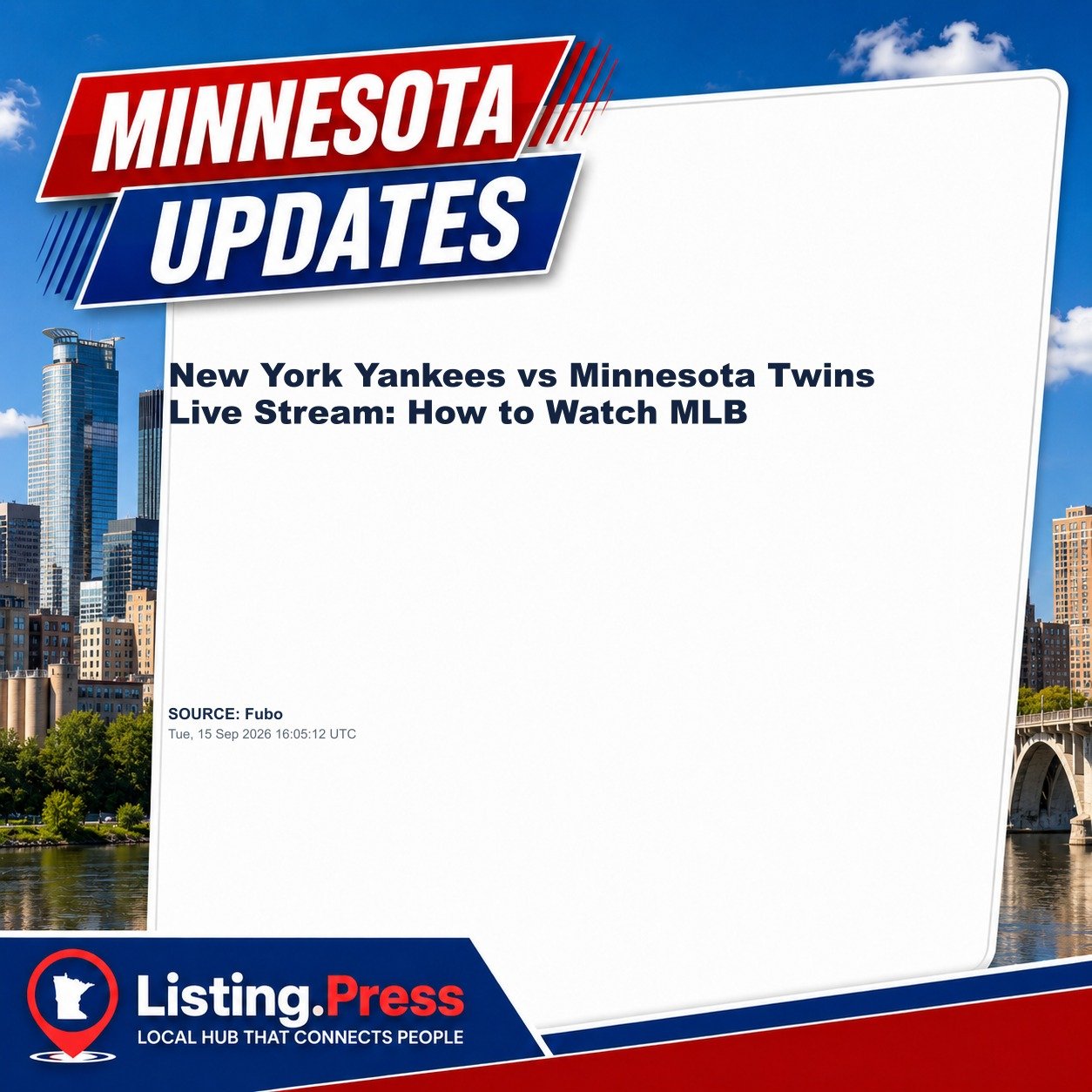 New York Yankees vs Minnesota Twins Live Stream: How to Watch MLB
