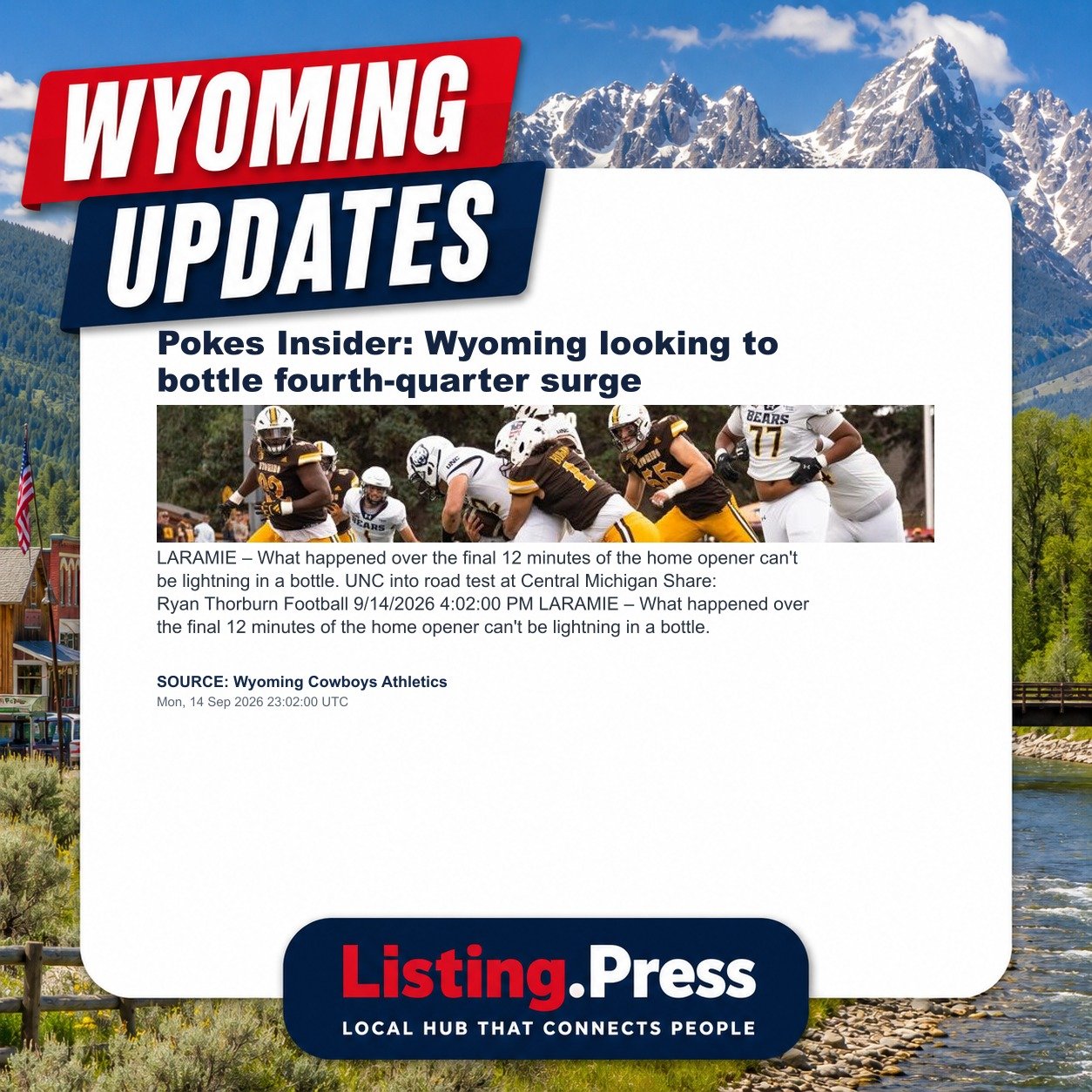Pokes Insider: Wyoming looking to bottle fourth-quarter surge