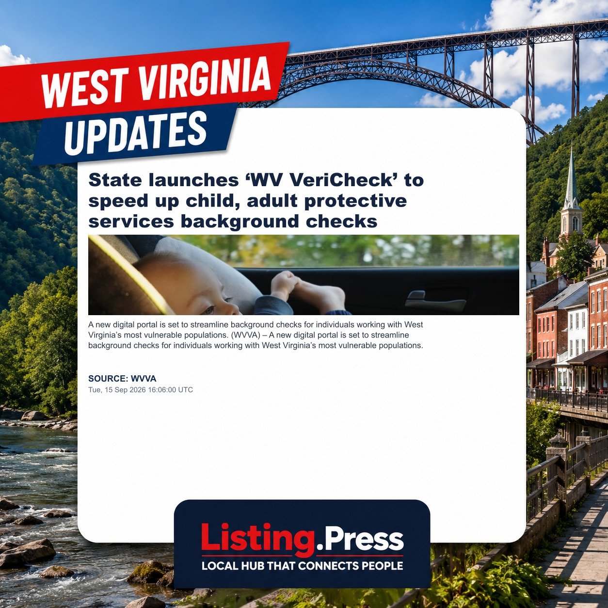 State launches ‘WV VeriCheck’ to speed up child, adult protective services background checks