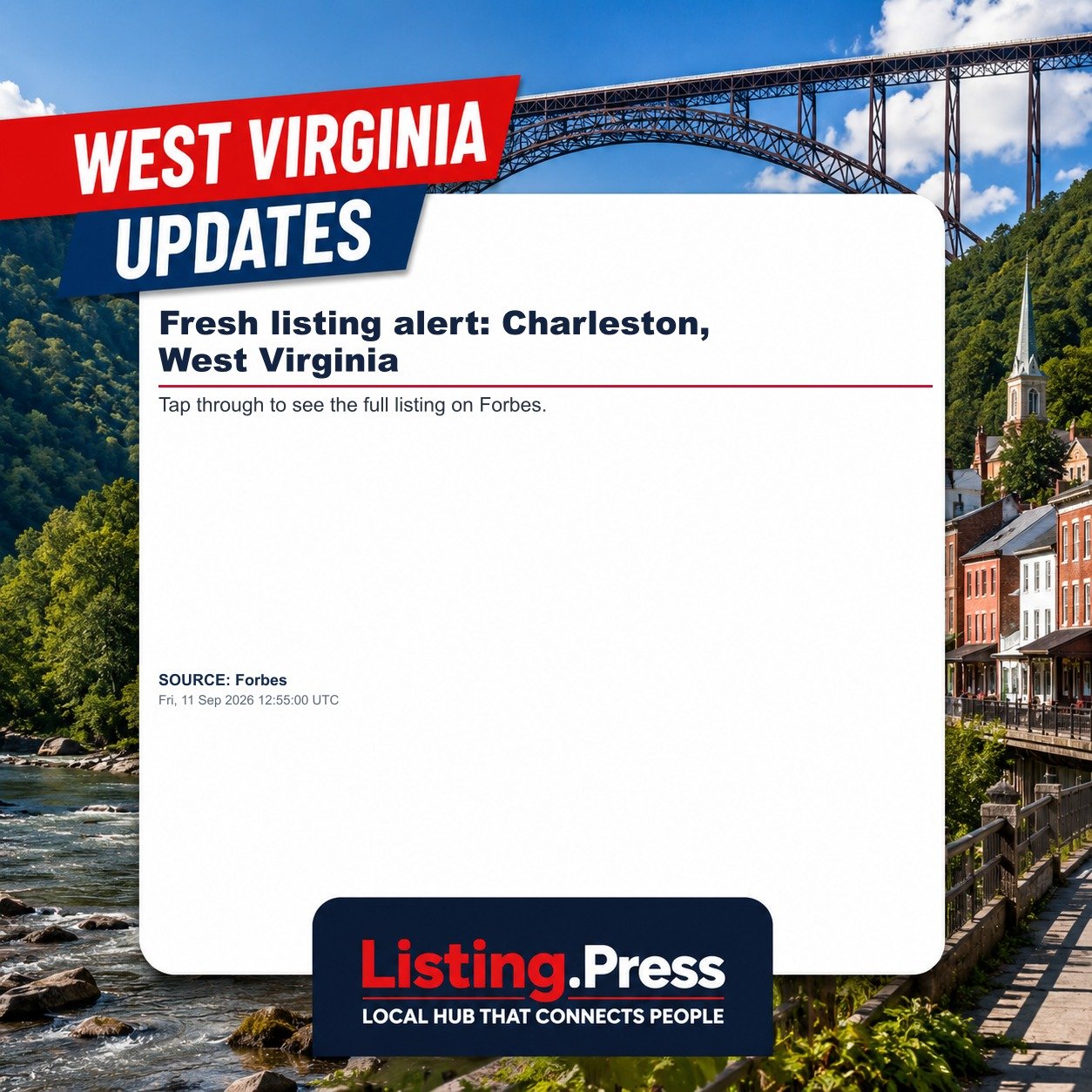 Fresh listing alert: Charleston, West Virginia