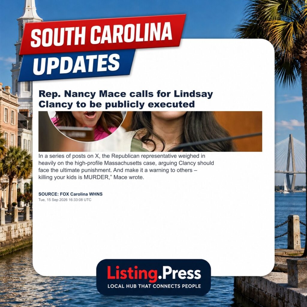 Rep. Nancy Mace calls for Lindsay Clancy to be publicly executed