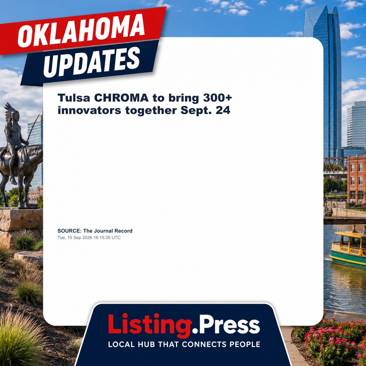 Tulsa CHROMA to bring 300+ innovators together Sept. 24
