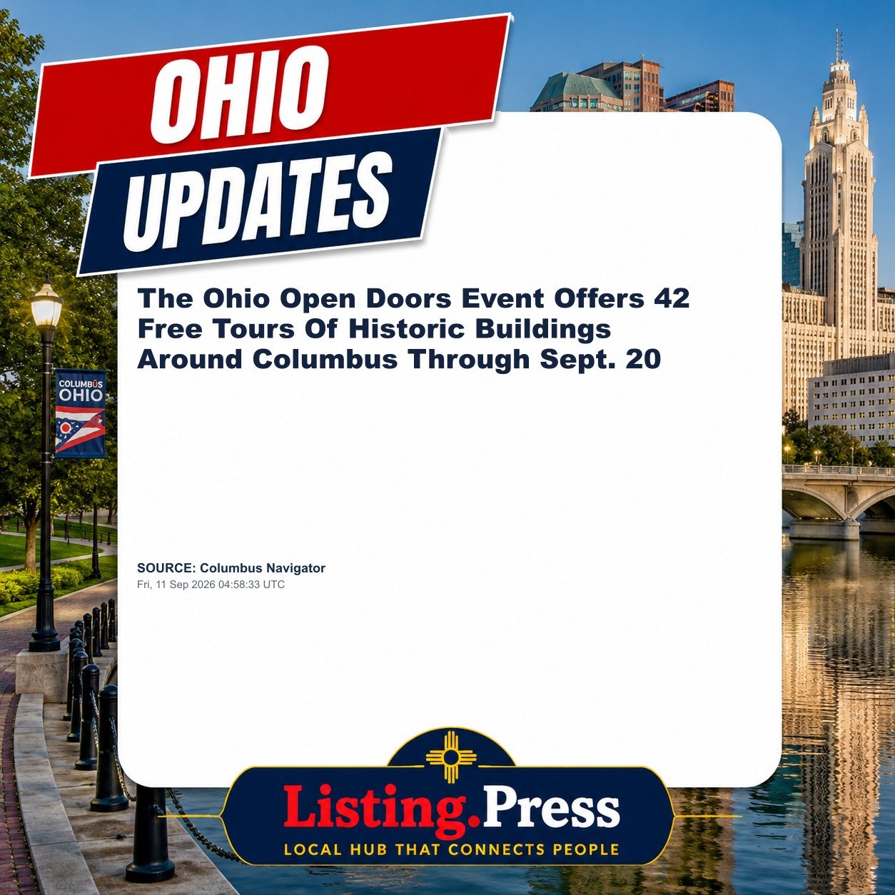 The Ohio Open Doors Event Offers 42 Free Tours Of Historic Buildings Around Columbus Through Sept. 20