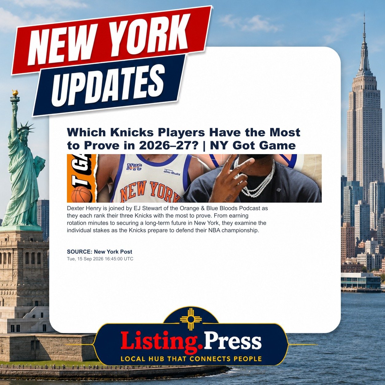 Which Knicks Players Have the Most to Prove in 2026–27? | NY Got Game