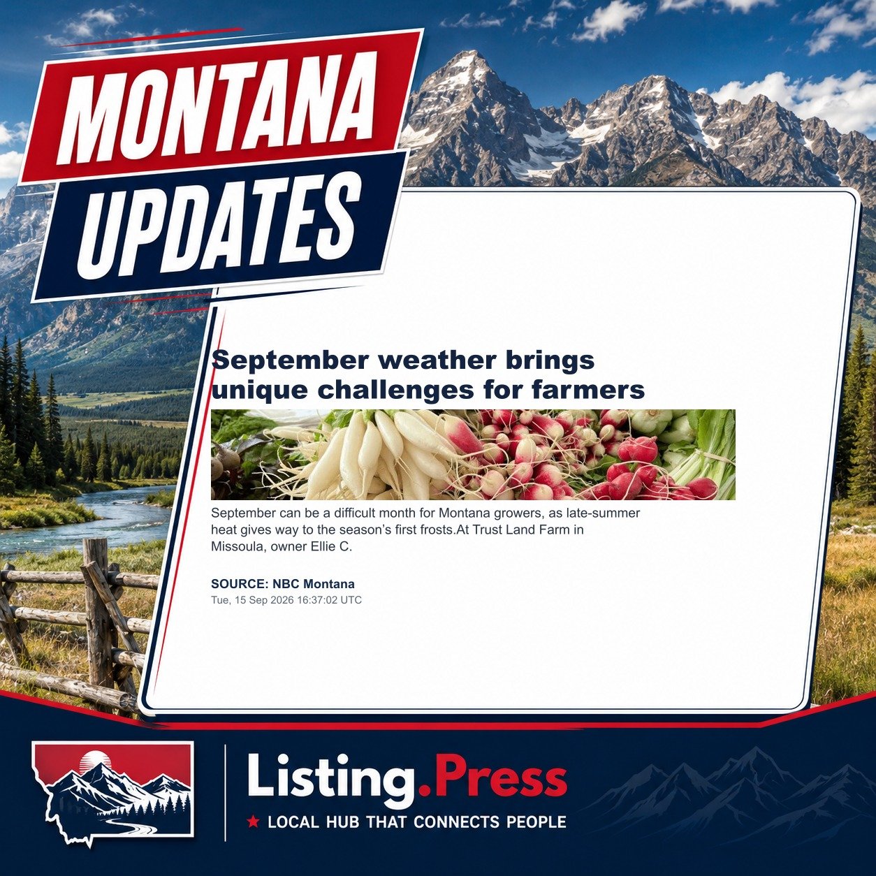 September weather brings unique challenges for farmers