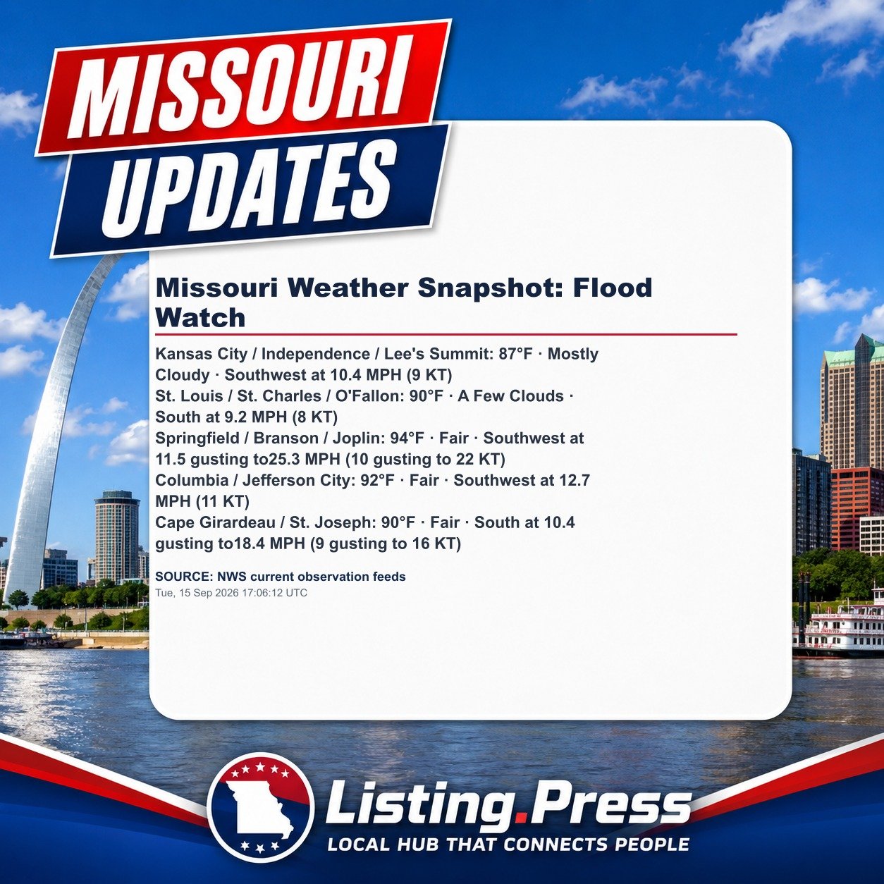 Missouri Weather Snapshot: Flood Watch