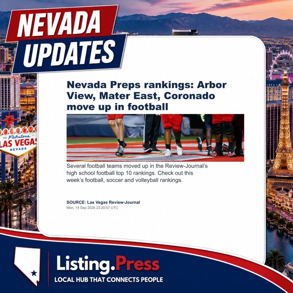 Nevada Preps rankings: Arbor View, Mater East, Coronado move up in football