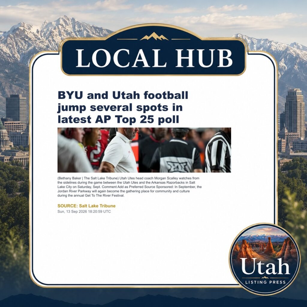 BYU and Utah football jump several spots in latest AP Top 25 poll