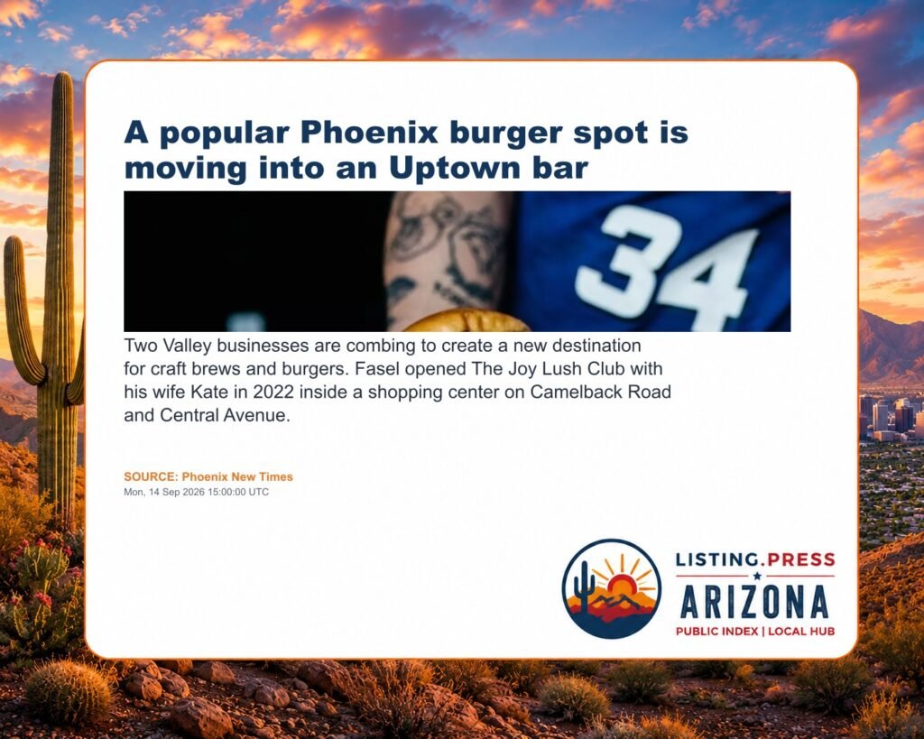 A popular Phoenix burger spot is moving into an Uptown bar
