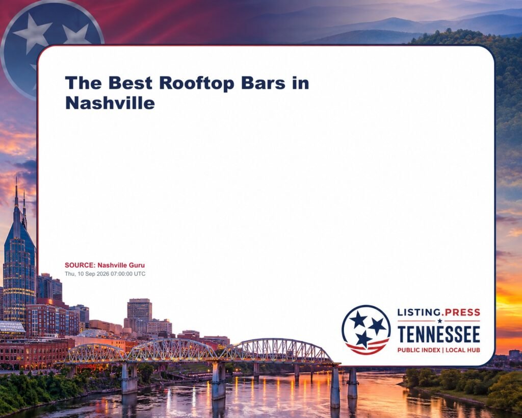The Best Rooftop Bars in Nashville