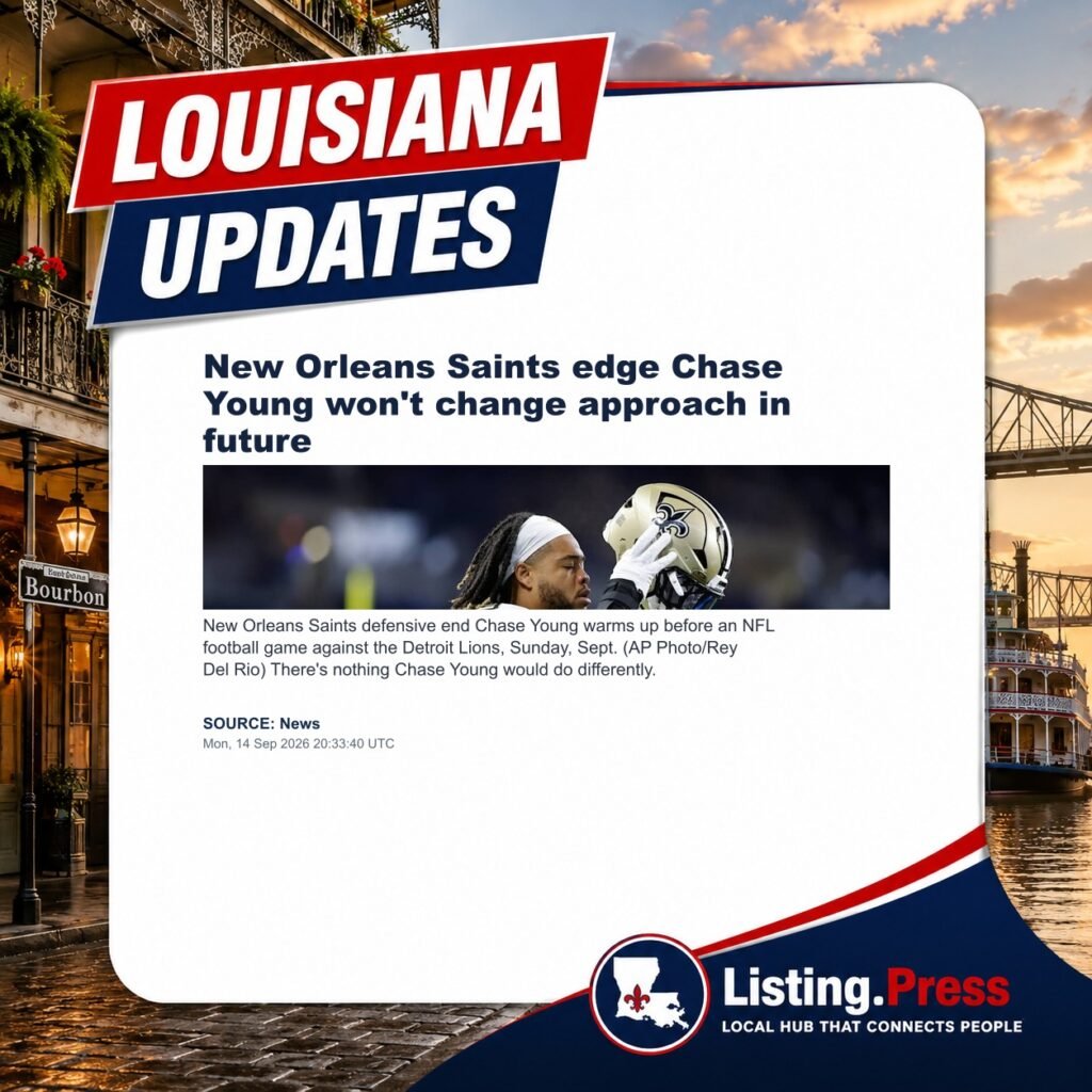 New Orleans Saints edge Chase Young won’t change approach in future