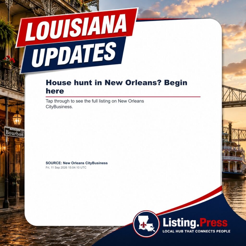 House hunt in New Orleans? Begin here