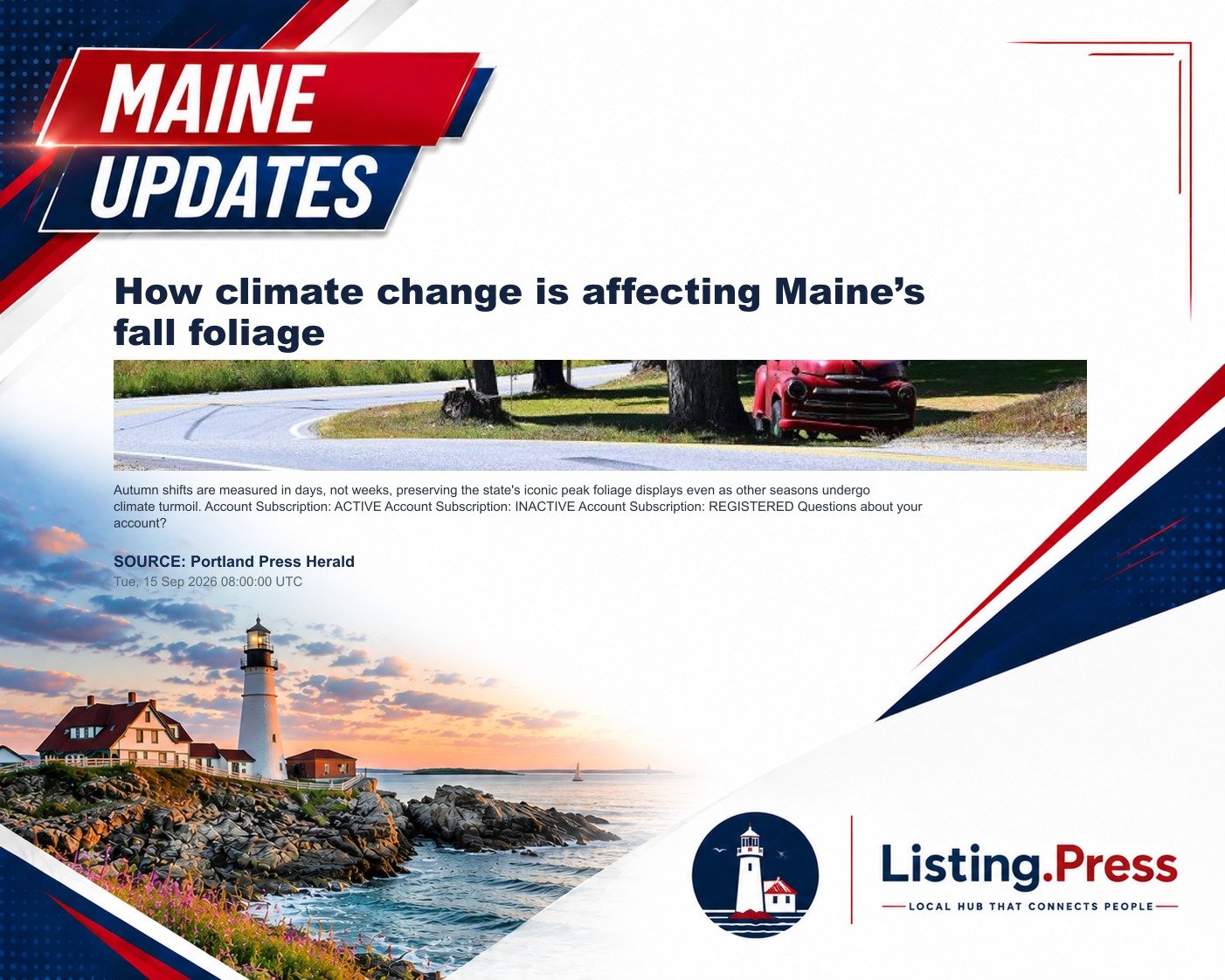 How climate change is affecting Maine’s fall foliage