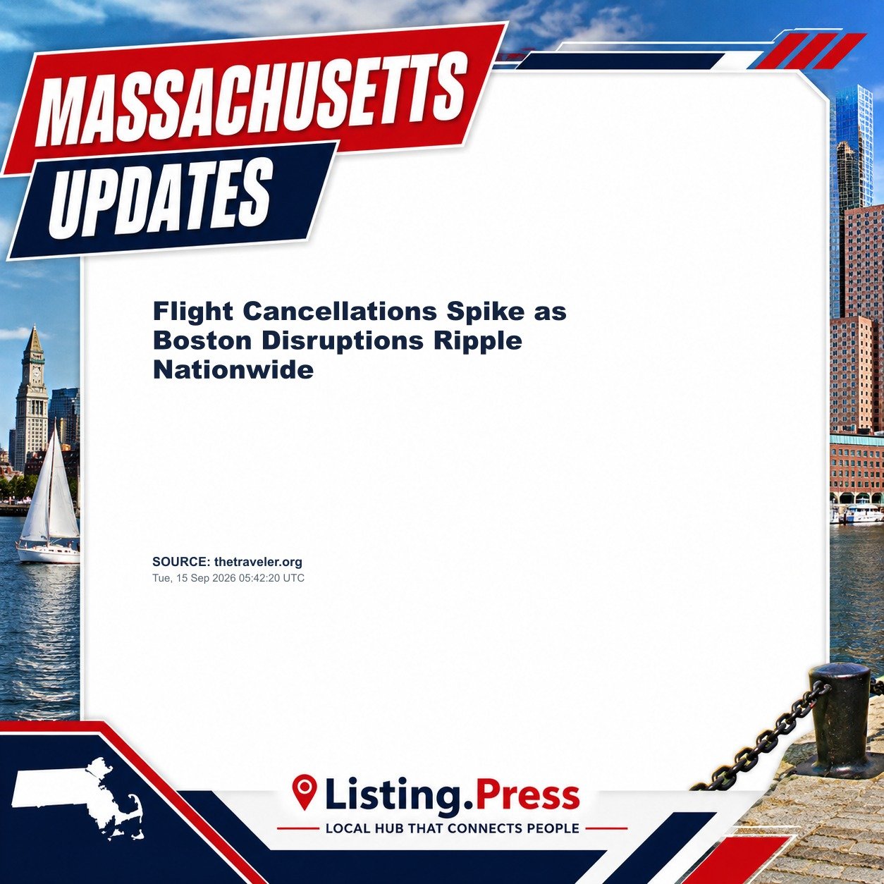 Flight Cancellations Spike as Boston Disruptions Ripple Nationwide
