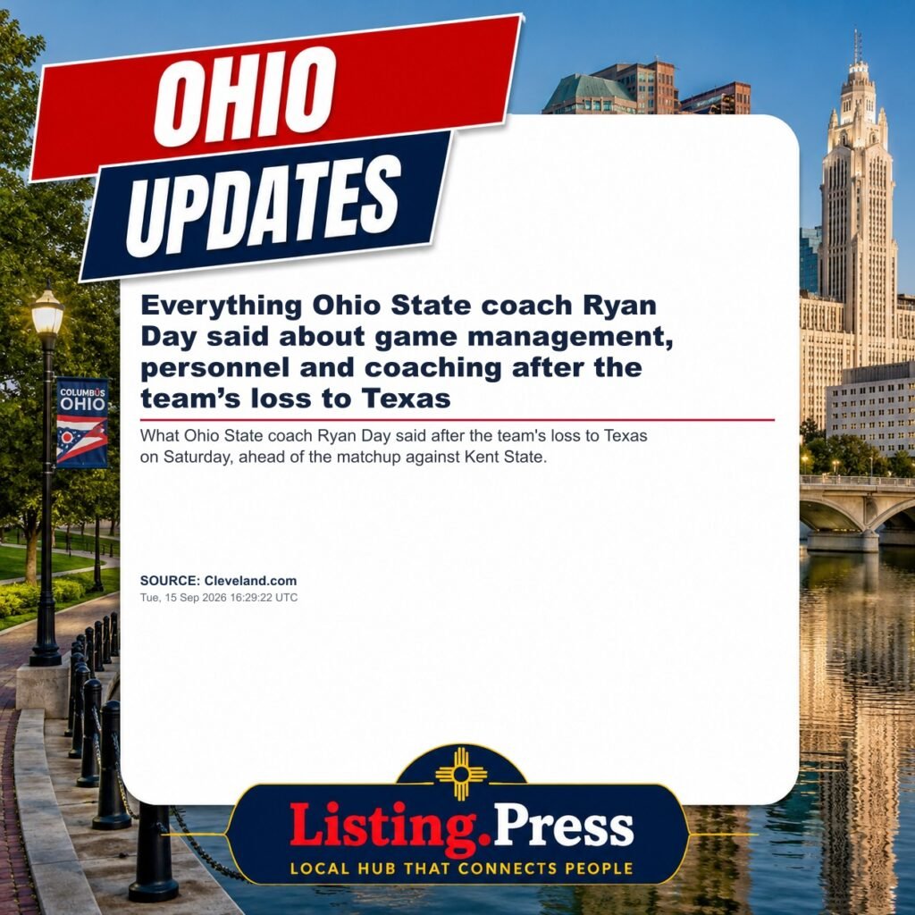 Everything Ohio State coach Ryan Day said about game management, personnel and coaching after the team’s loss to Texas