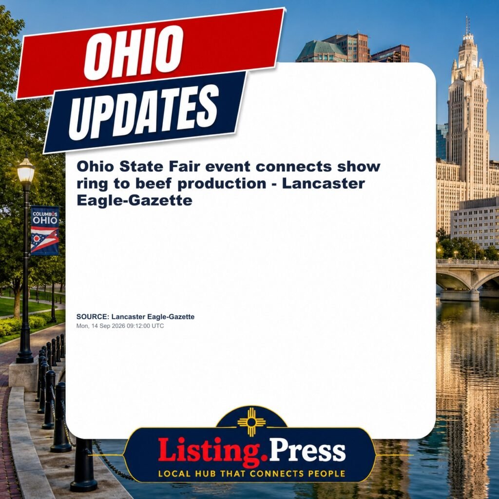 Ohio State Fair event connects show ring to beef production – Lancaster Eagle-Gazette