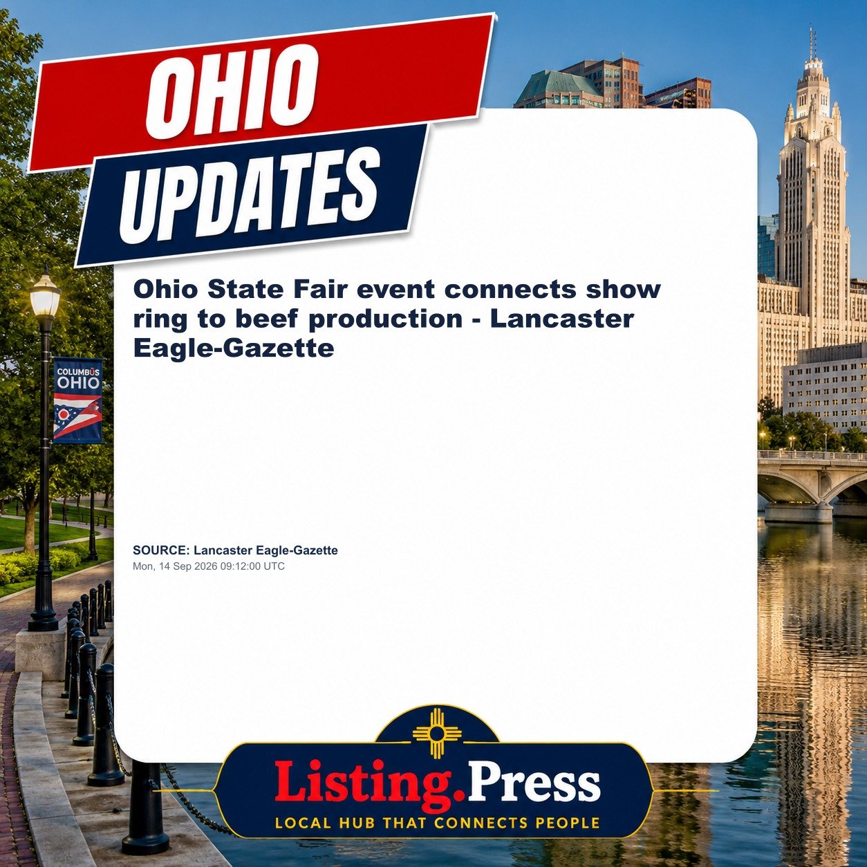 Ohio State Fair event connects show ring to beef production - Lancaster Eagle-Gazette