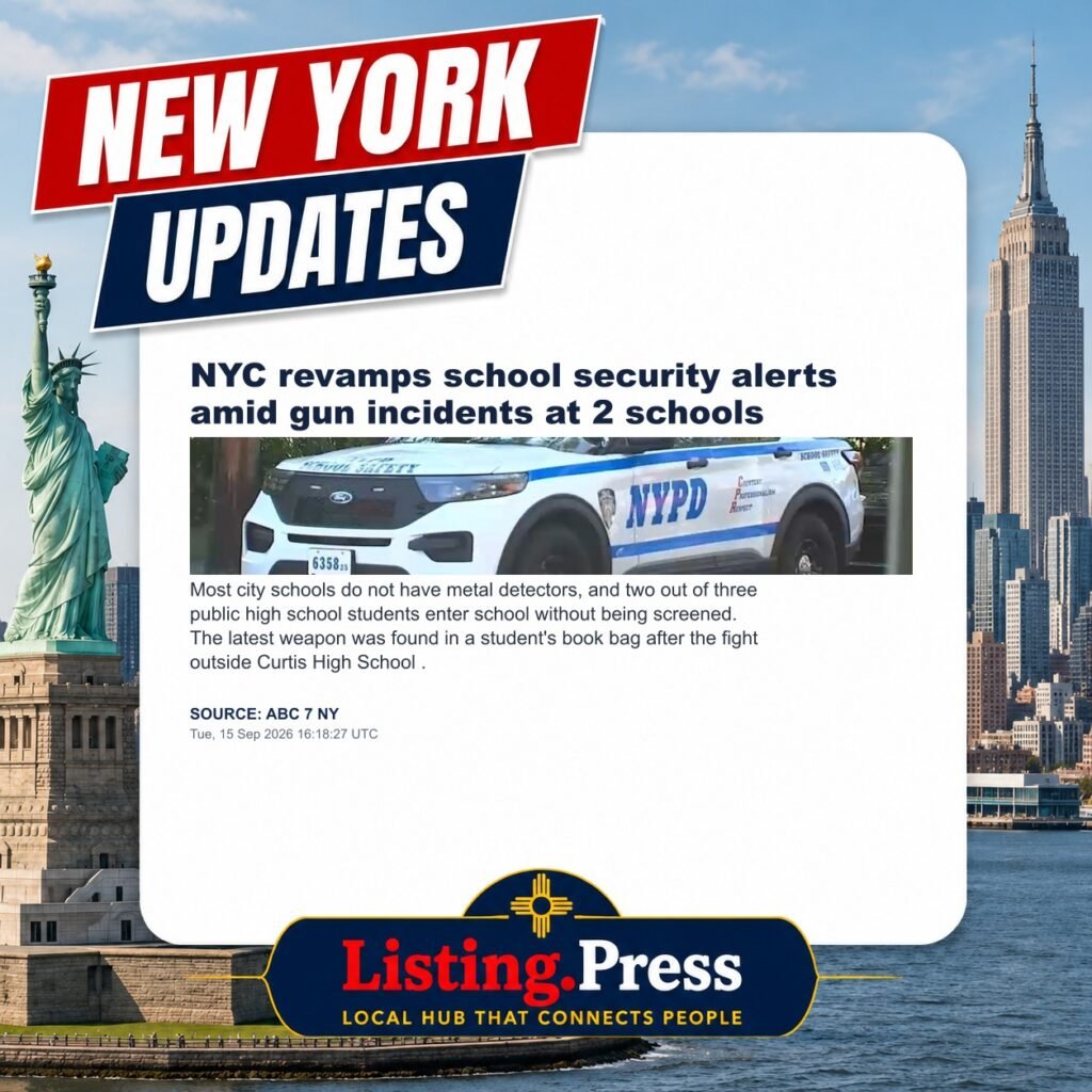 NYC revamps school security alerts amid gun incidents at 2 schools