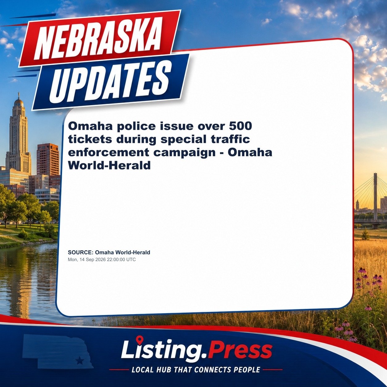 Omaha police issue over 500 tickets during special traffic enforcement campaign - Omaha World-Herald