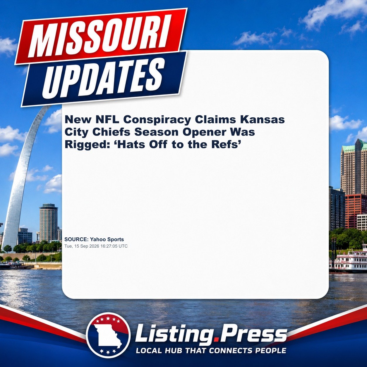 New NFL Conspiracy Claims Kansas City Chiefs Season Opener Was Rigged: ‘Hats Off to the Refs’