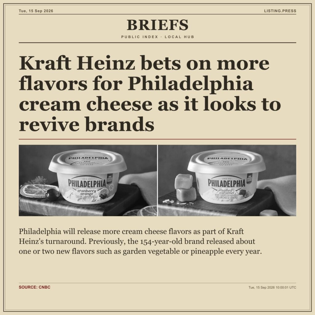 Kraft Heinz bets on more flavors for Philadelphia cream cheese as it looks to revive brands