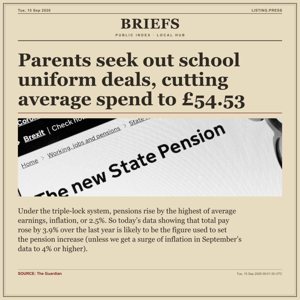 Parents seek out school uniform deals, cutting average spend to £54.53