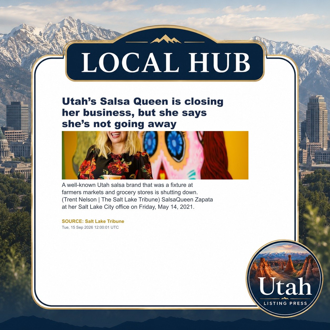 Utah’s Salsa Queen is closing her business, but she says she’s not going away