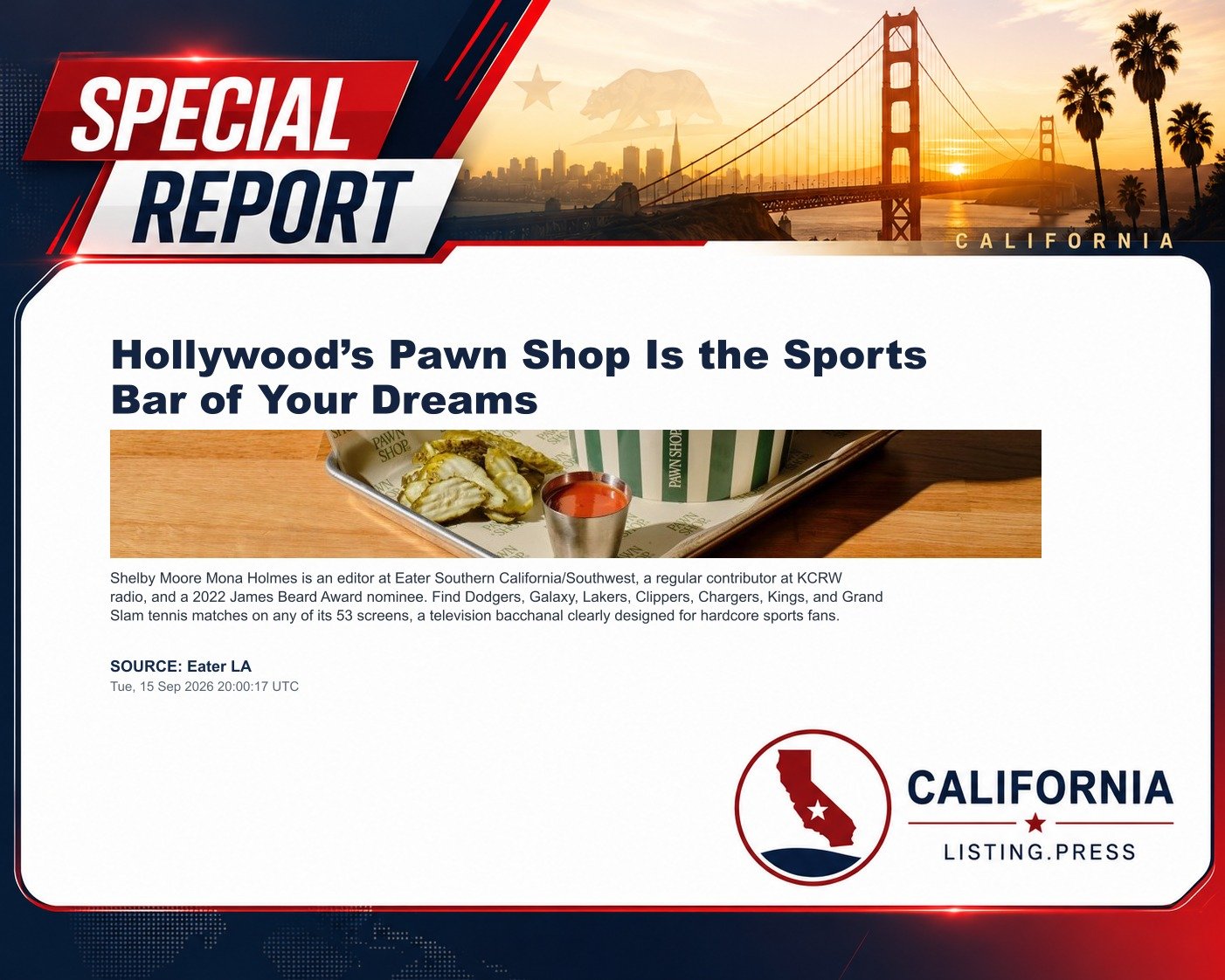 Hollywood’s Pawn Shop Is the Sports Bar of Your Dreams