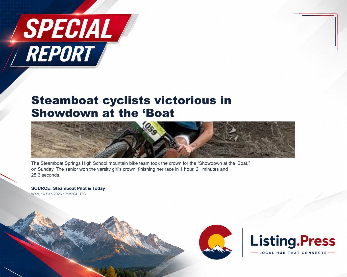 Steamboat cyclists victorious in Showdown at the ‘Boat