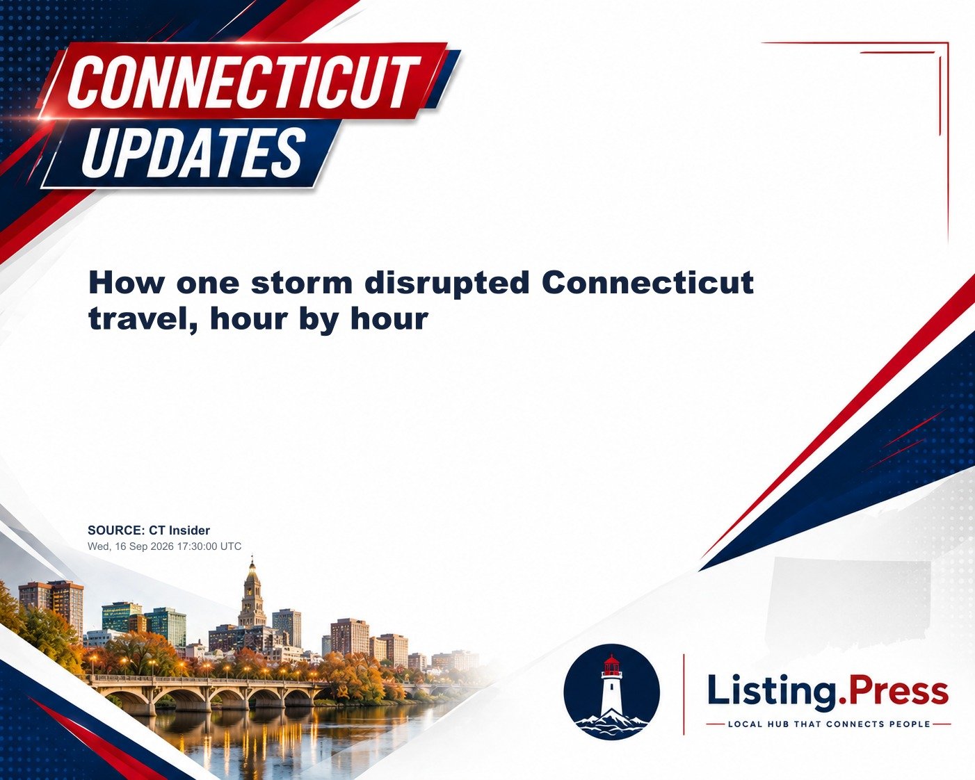 How one storm disrupted Connecticut travel, hour by hour