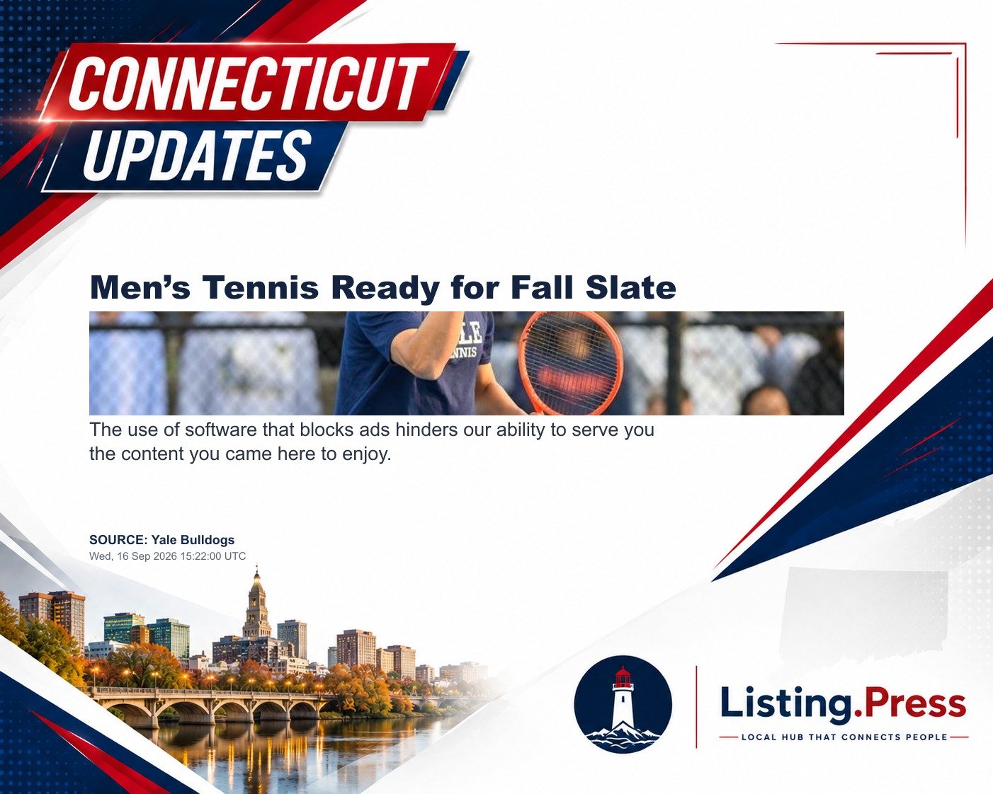 Men’s Tennis Ready for Fall Slate