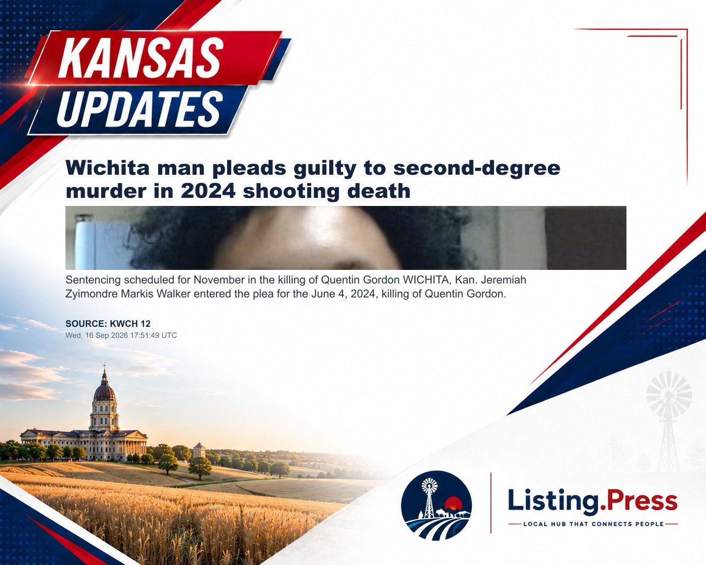 Wichita man pleads guilty to second-degree murder in 2024 shooting death