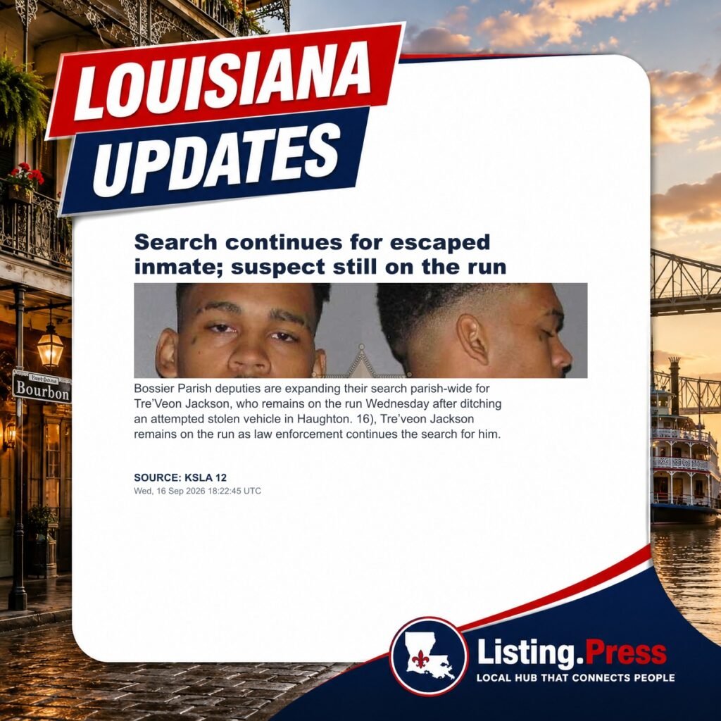 Search continues for escaped inmate; suspect still on the run