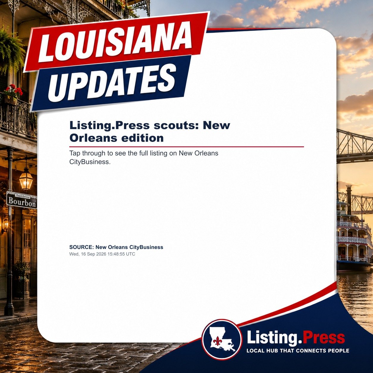 Listing.Press scouts: New Orleans edition