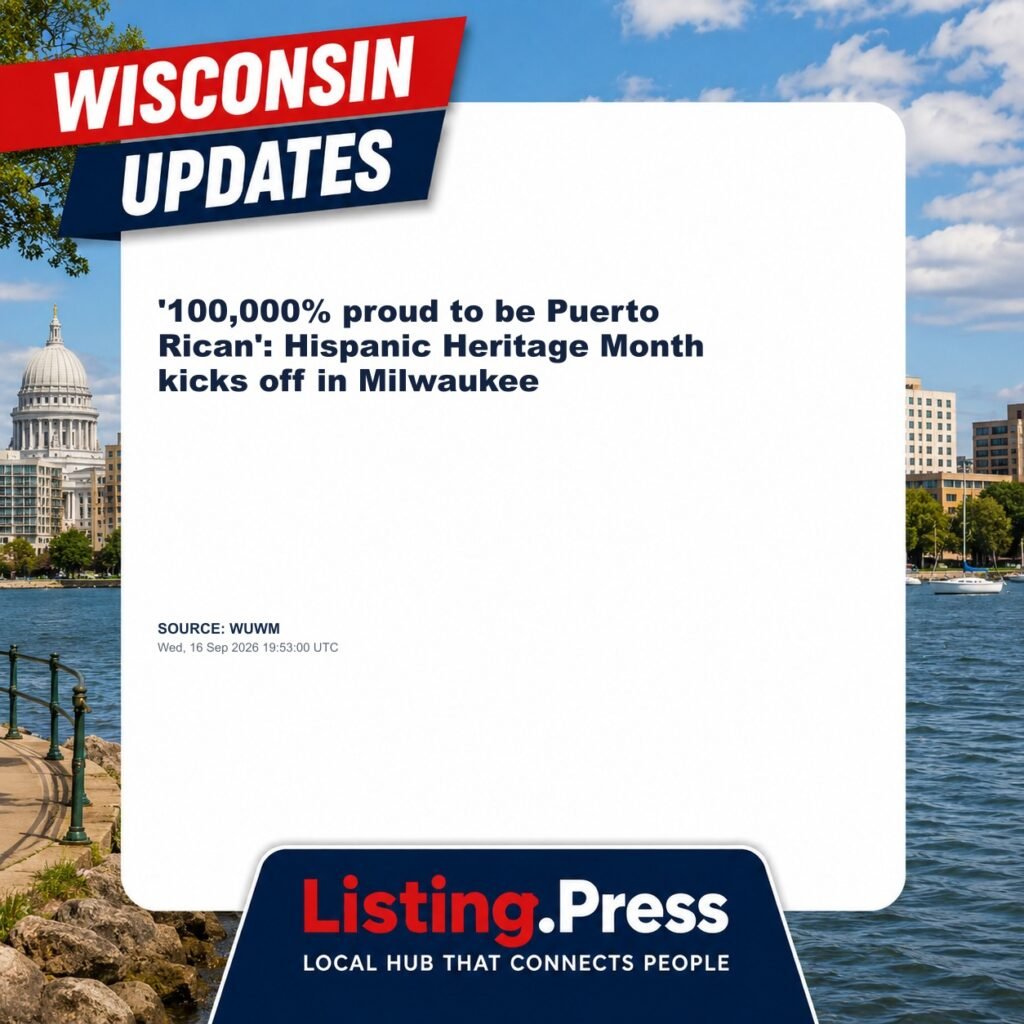 ‘100,000% proud to be Puerto Rican’: Hispanic Heritage Month kicks off in Milwaukee
