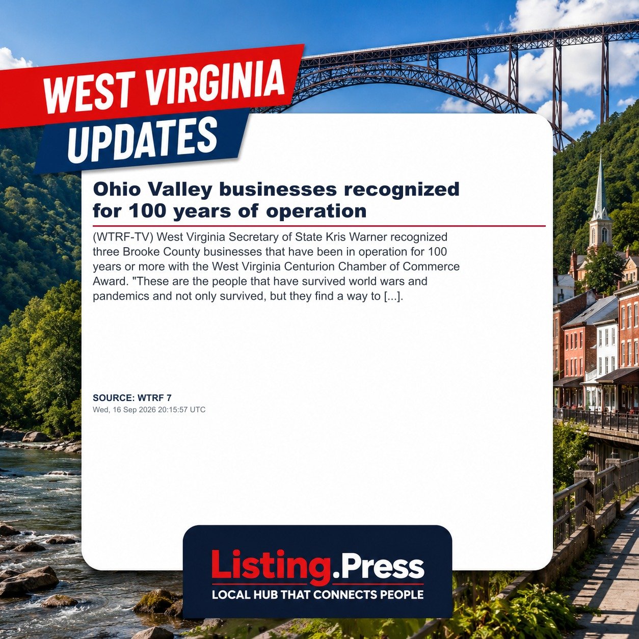 Ohio Valley businesses recognized for 100 years of operation