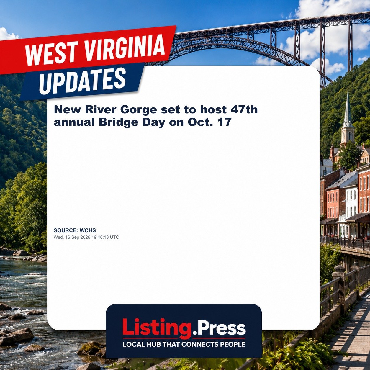 New River Gorge set to host 47th annual Bridge Day on Oct. 17