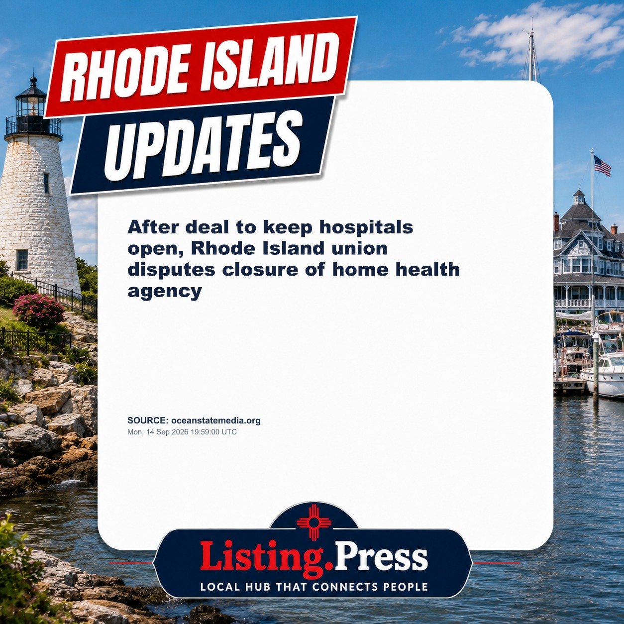 After deal to keep hospitals open, Rhode Island union disputes closure of home health agency