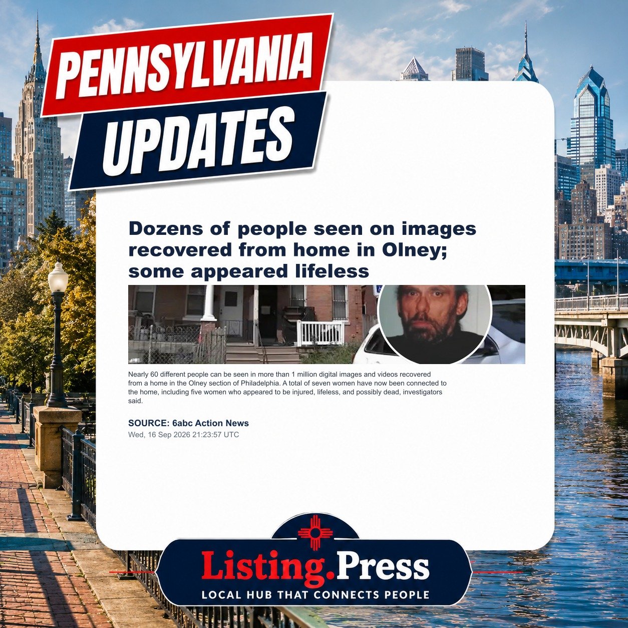 Dozens of people seen on images recovered from home in Olney; some appeared lifeless