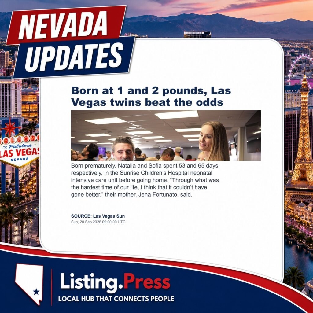 Born at 1 and 2 pounds, Las Vegas twins beat the odds