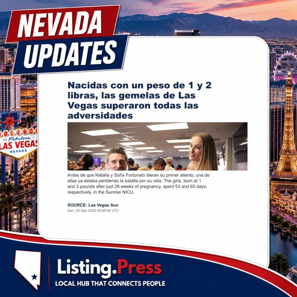 Nacidas con un peso de 1 y 2 libras, las gemelas de Las Vegas superaron todas las adversidades