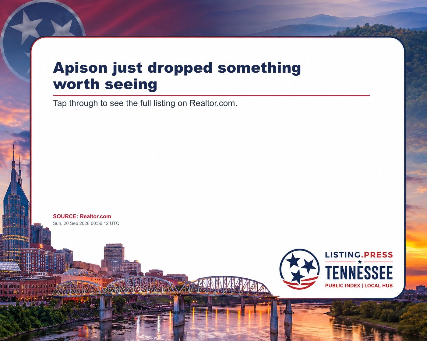 Apison just dropped something worth seeing