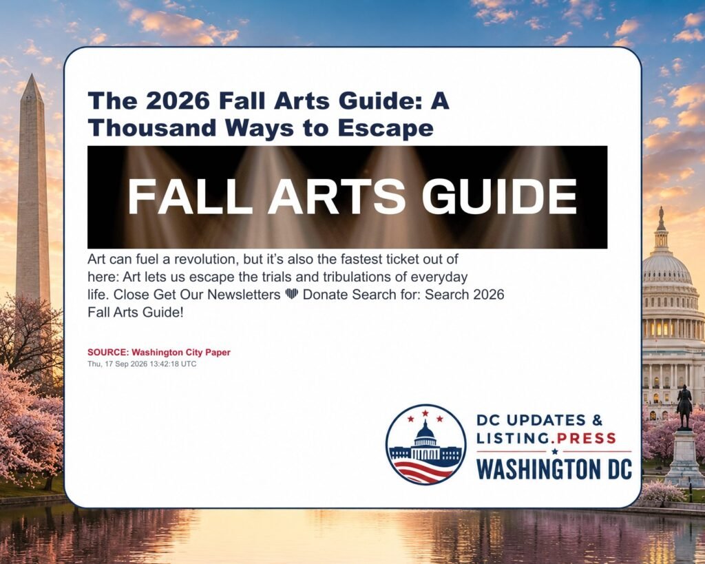 The 2026 Fall Arts Guide: A Thousand Ways to Escape