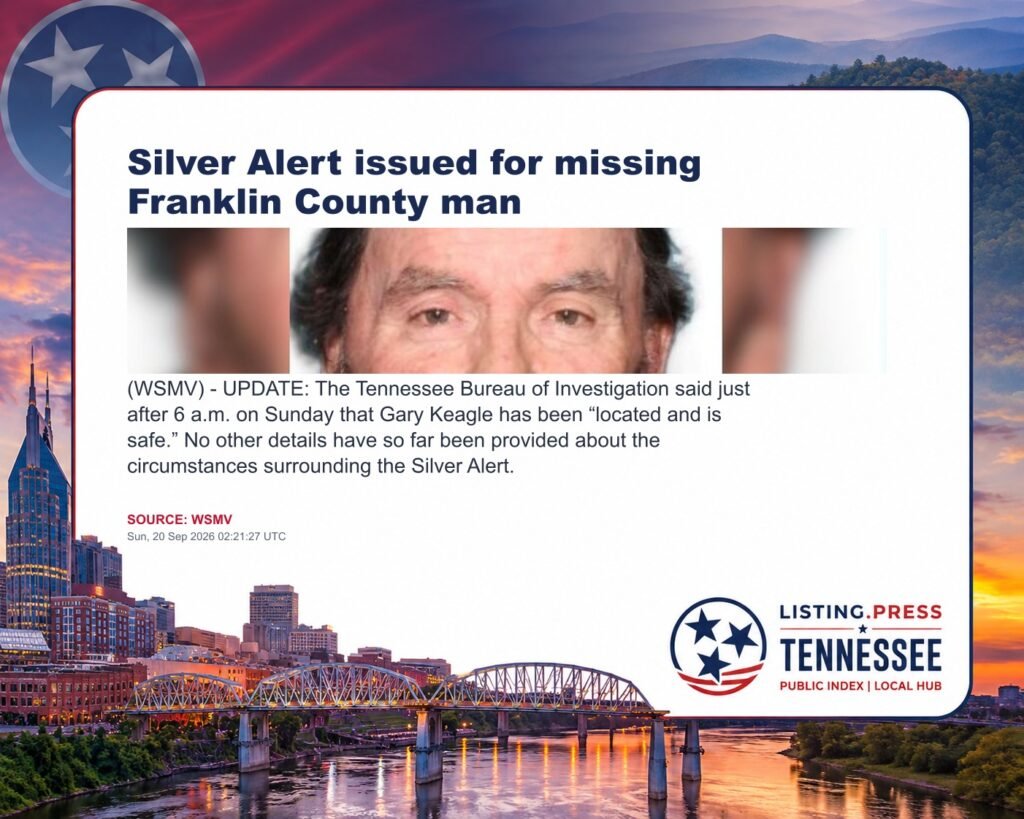Silver Alert issued for missing Franklin County man