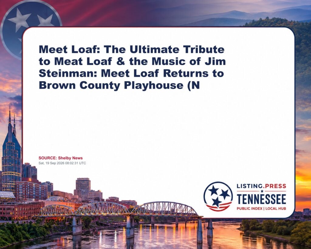 Meet Loaf: The Ultimate Tribute to Meat Loaf & the Music of Jim Steinman: Meet Loaf Returns to Brown County Playhouse (N