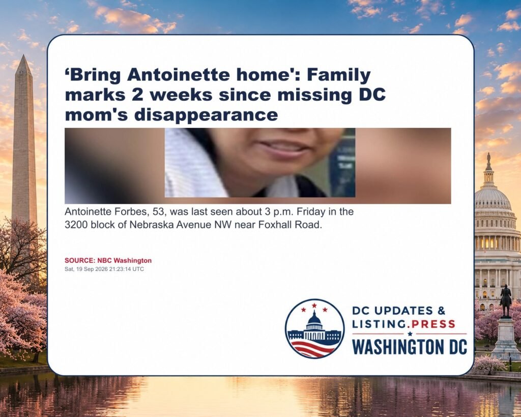 ‘Bring Antoinette home’: Family marks 2 weeks since missing DC mom’s disappearance