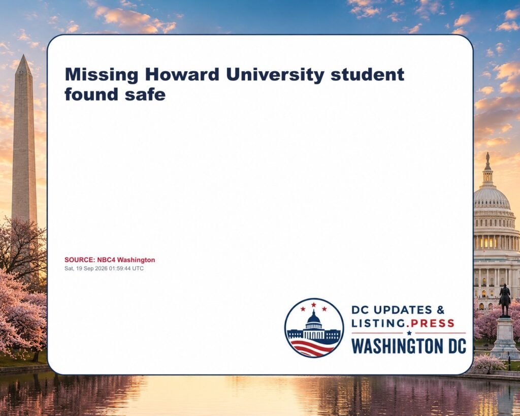 Missing Howard University student found safe