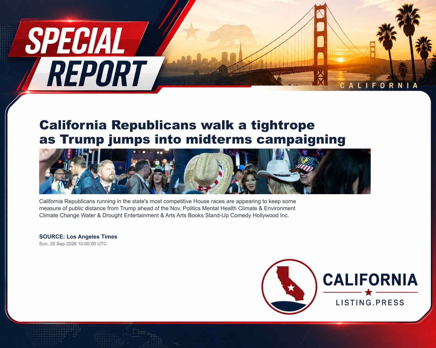 California Republicans walk a tightrope as Trump jumps into midterms campaigning